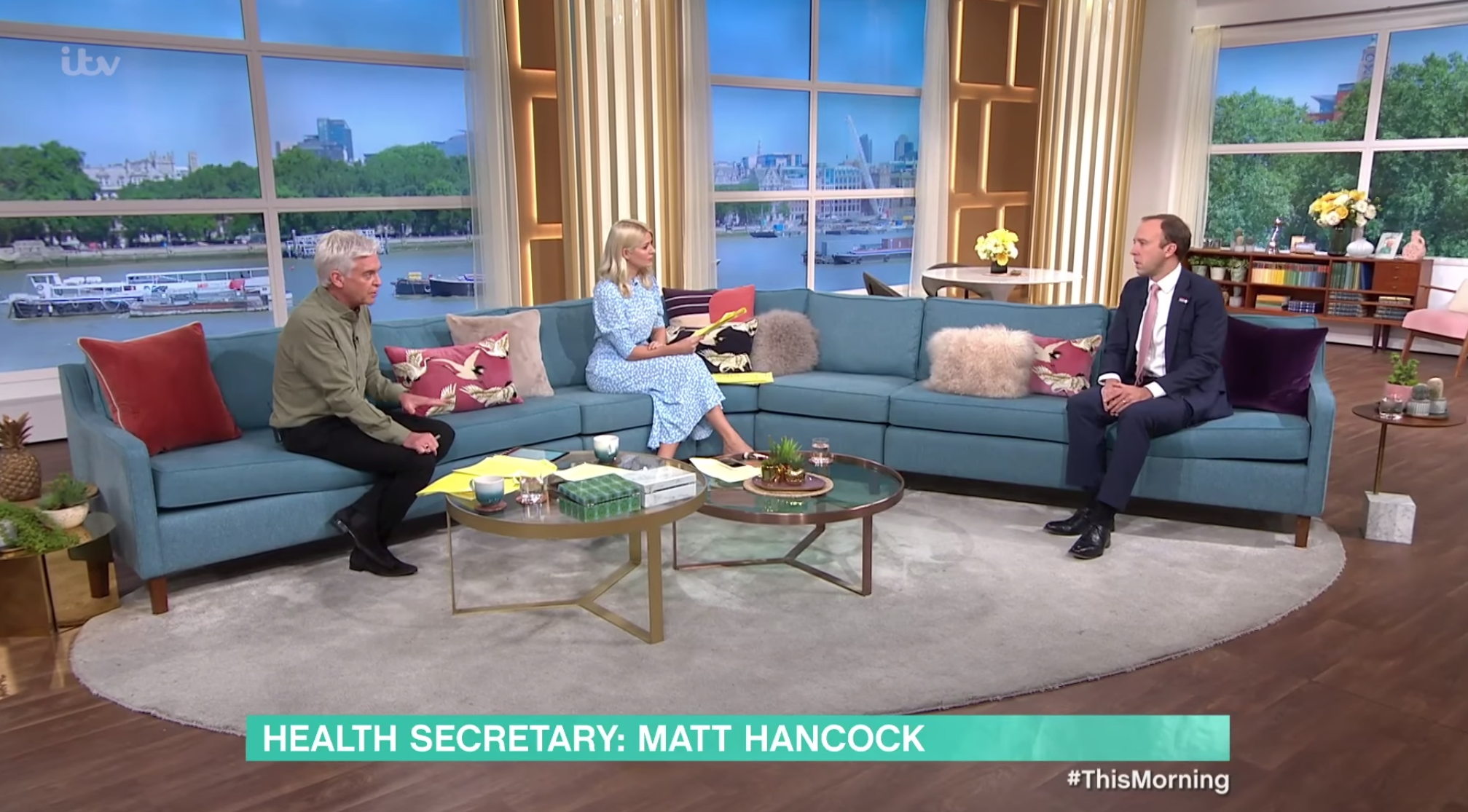 Holly Willoughby Matt Hancock This Morning