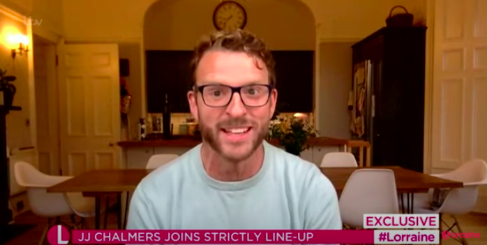 JJ Chalmers appears on Lorraine