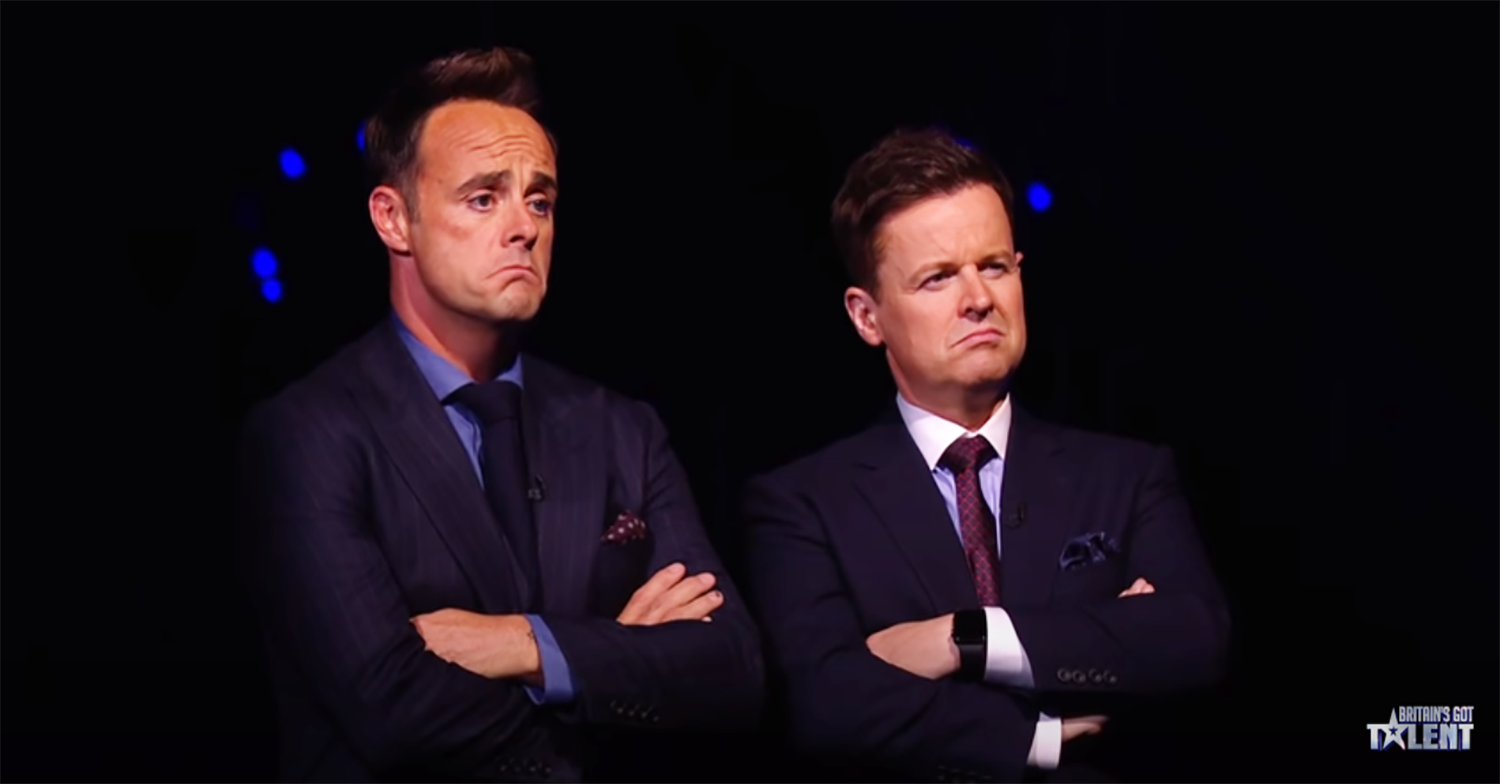 Ant and Dec on BGT
