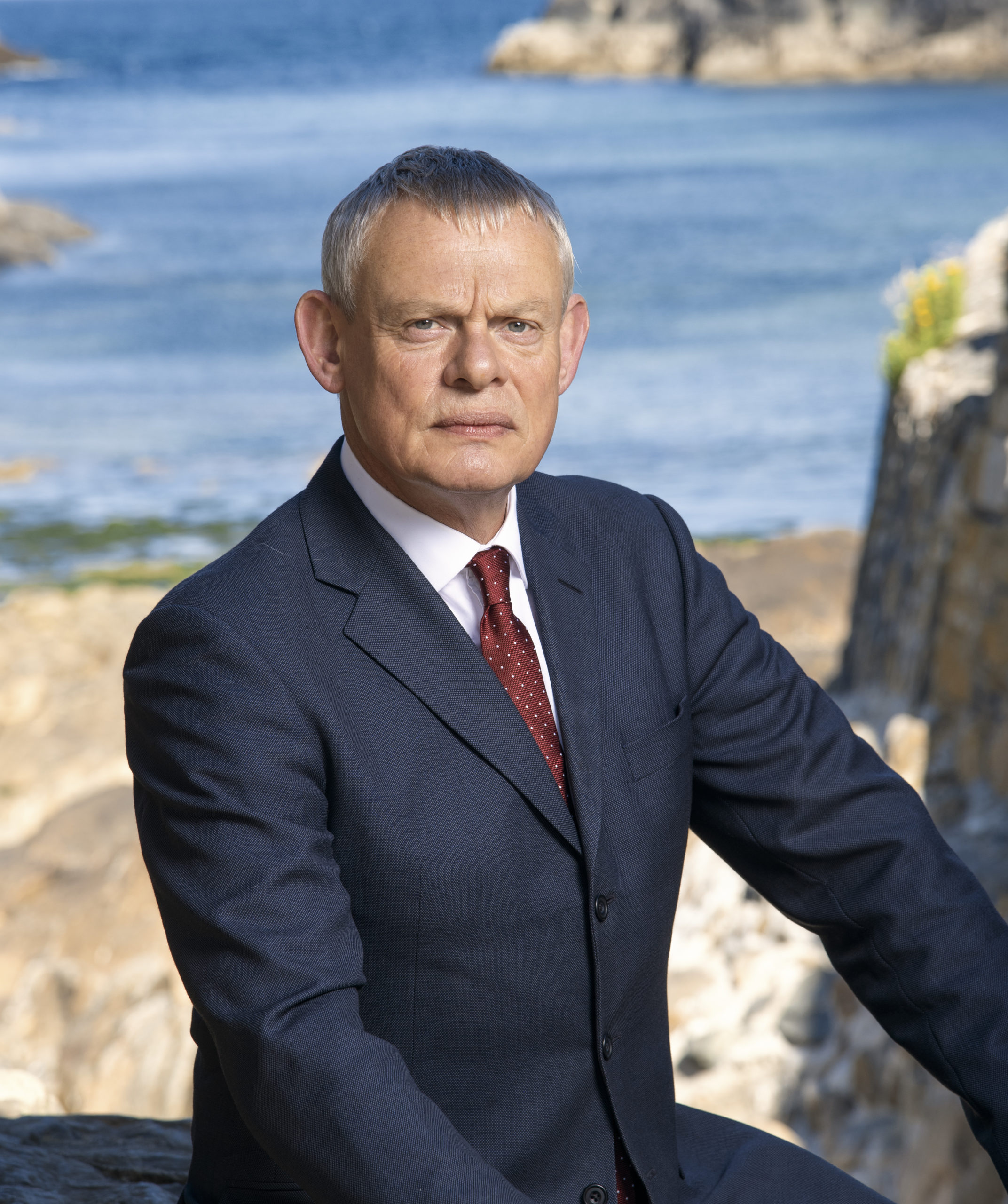 Martin Clunes plys grump doctor Martin Ellingham in Doc Martin on ITV
