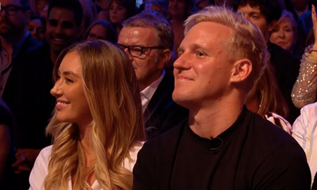 Jamie and Sophie in the Strictly audience in 2019 (Credit: BBC)