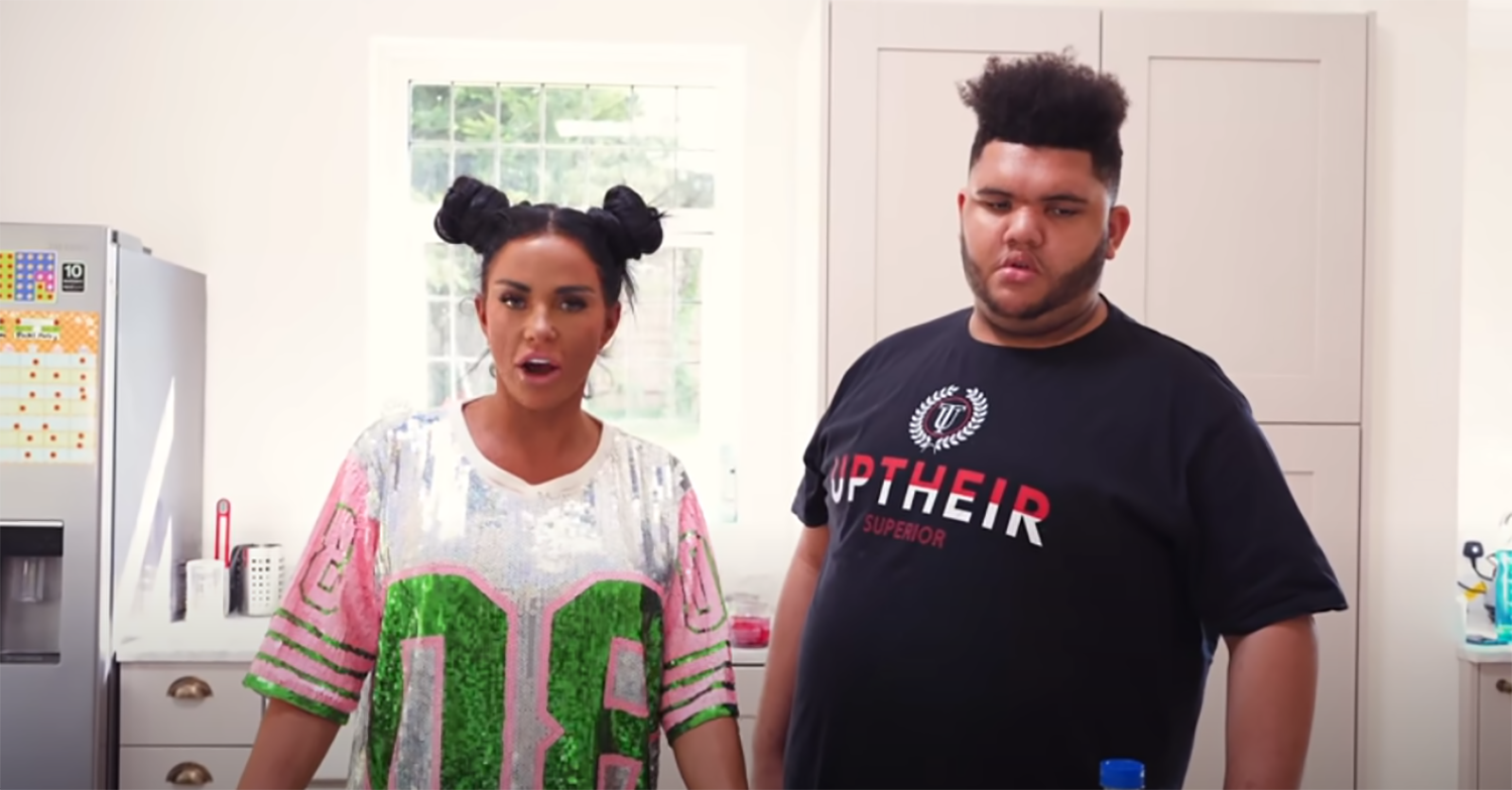 Katie Price and son Harvey