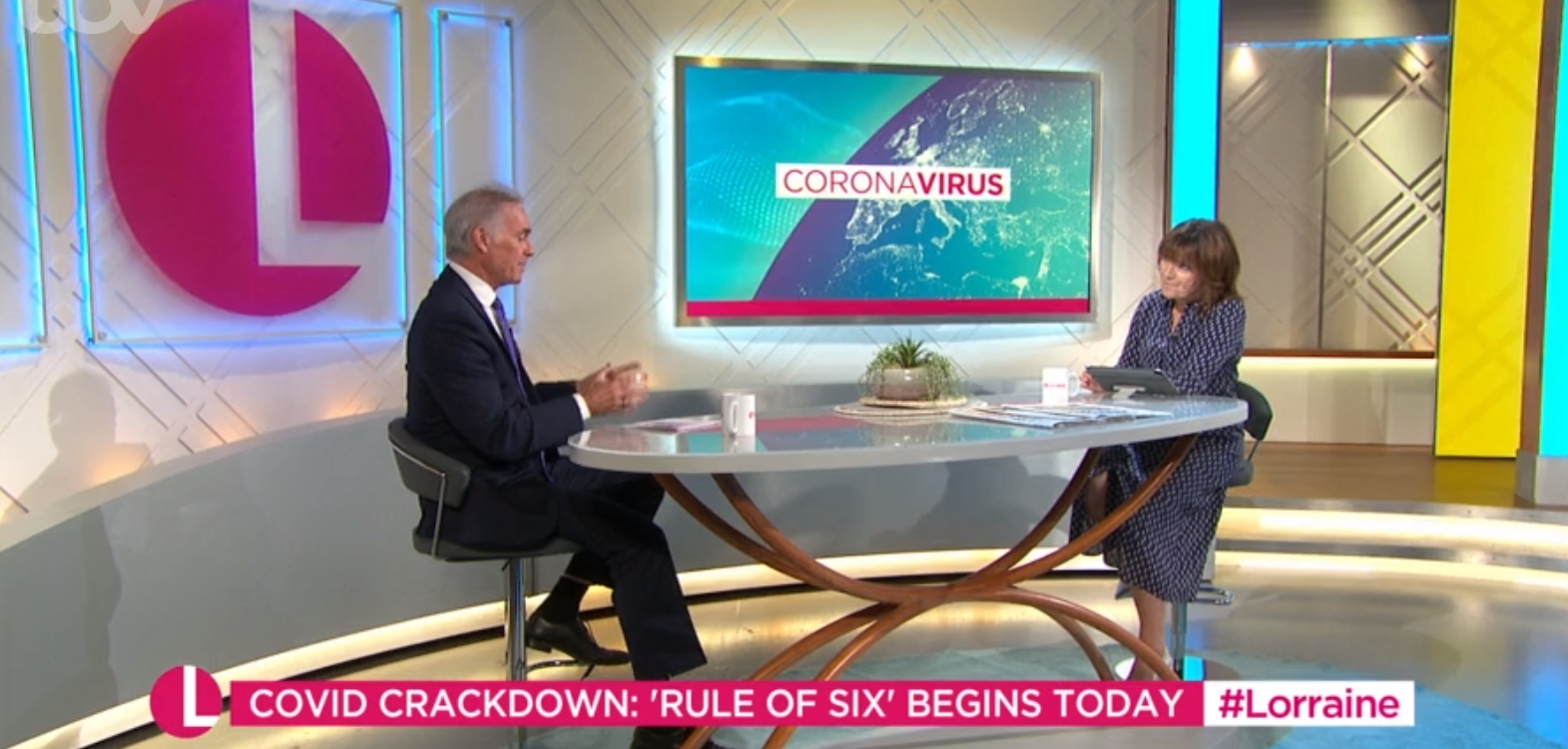 Lorraine Kelly on her show