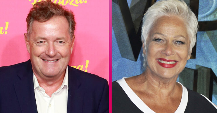 Piers Morgan and Denise WElch