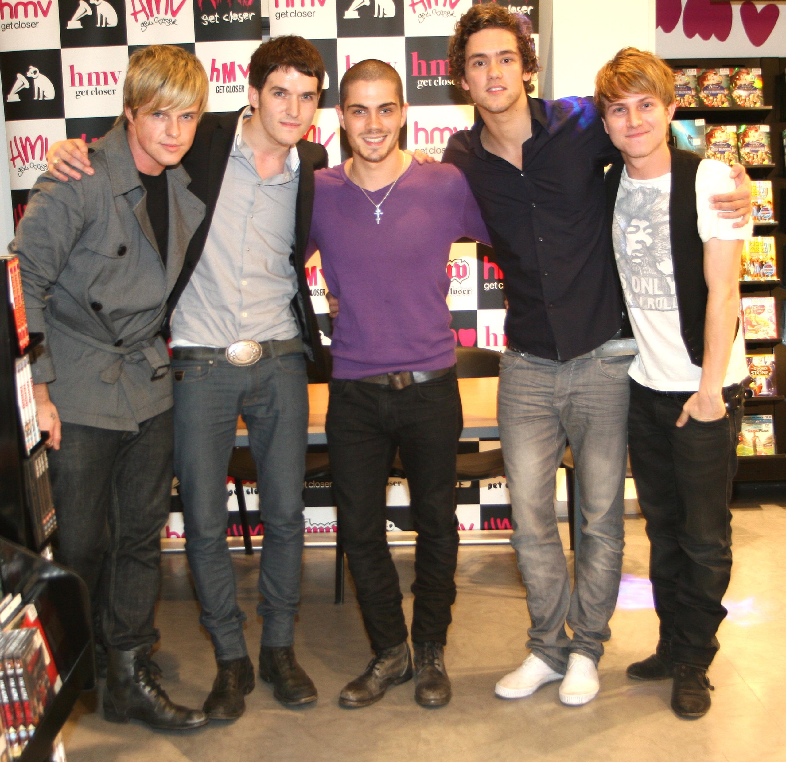 Max George with previous band Avenue