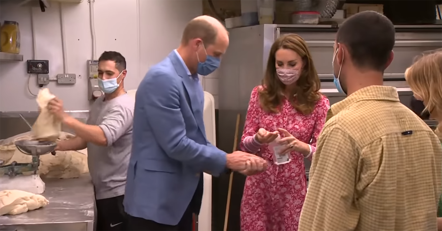 Kate middleton and Prince william at bakery