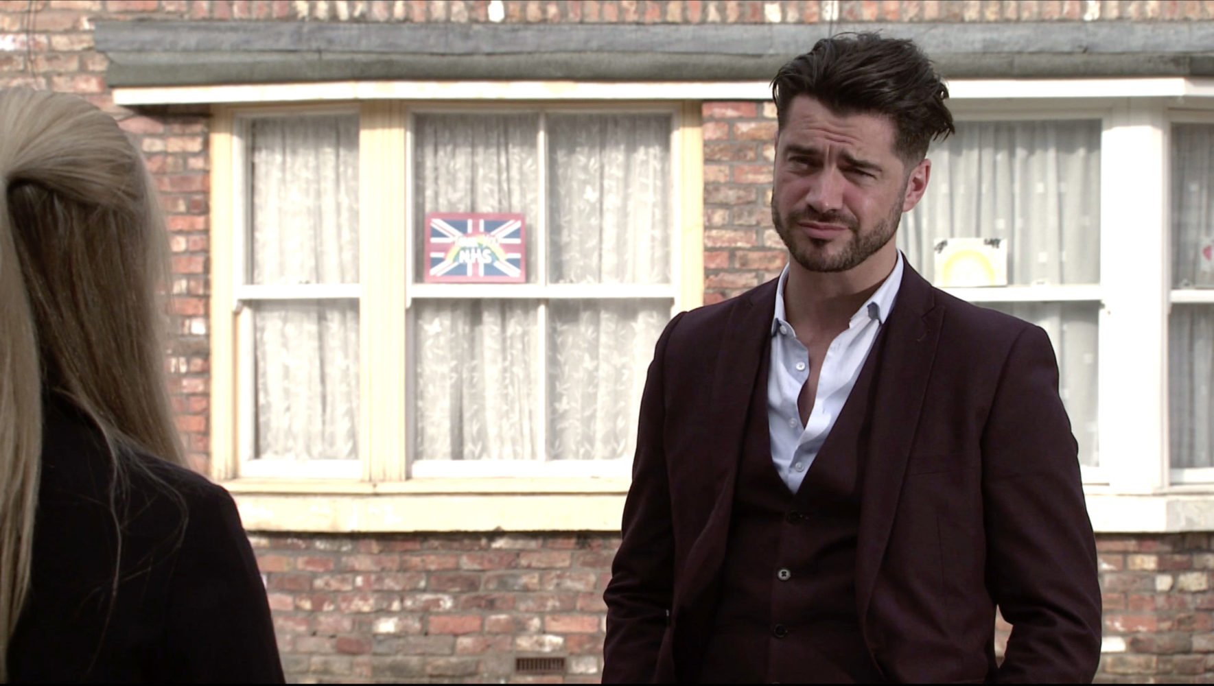 Sarah launches a tirade of abuse at Adam in Coronation Street