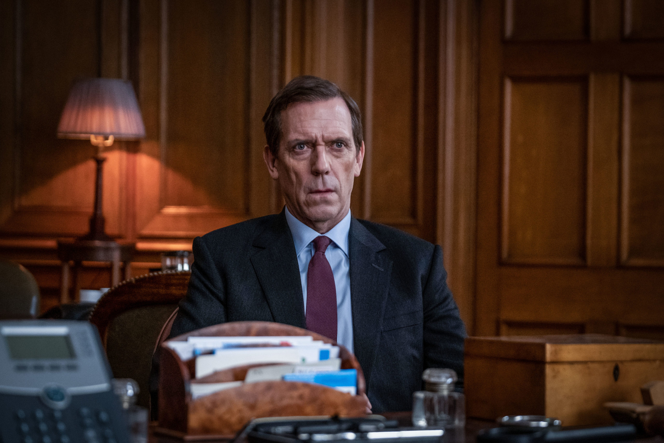 Peter Laurence played by Hugh Laurie