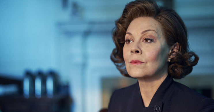 Helen McCrory as the PM in Roadkill