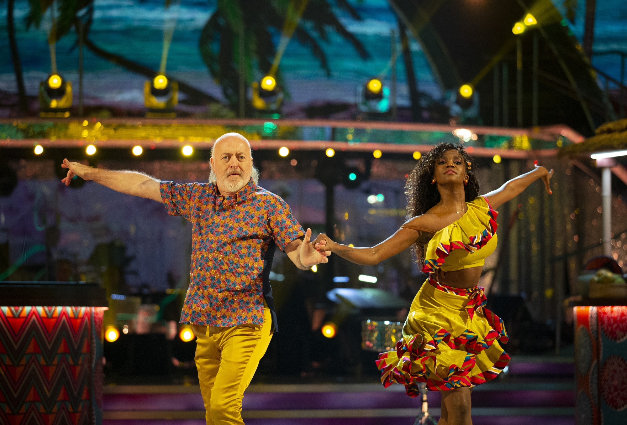Bill Bailey dancing on Strictly with Oti Mabuse