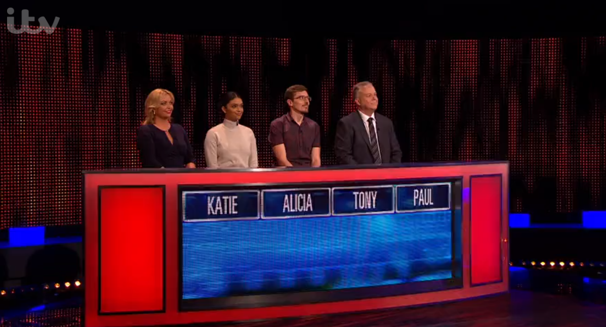 All four contestants on The Chase
