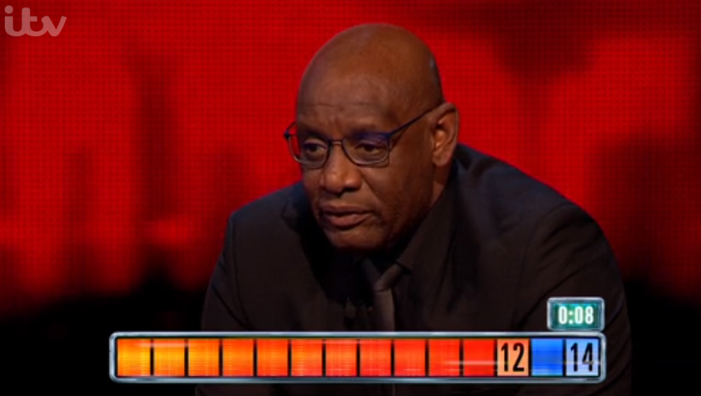 Chaser Shaun Wallace answering questions in the final round