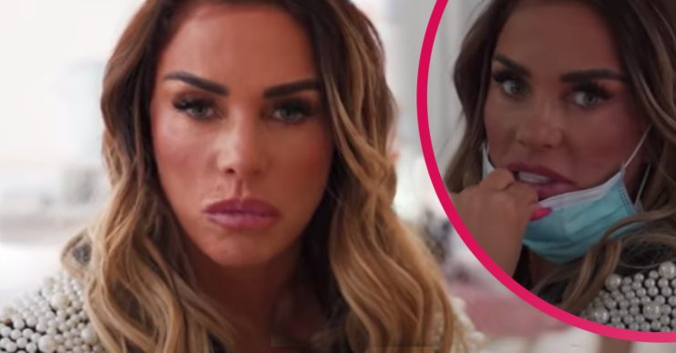 katie price at the doctor's