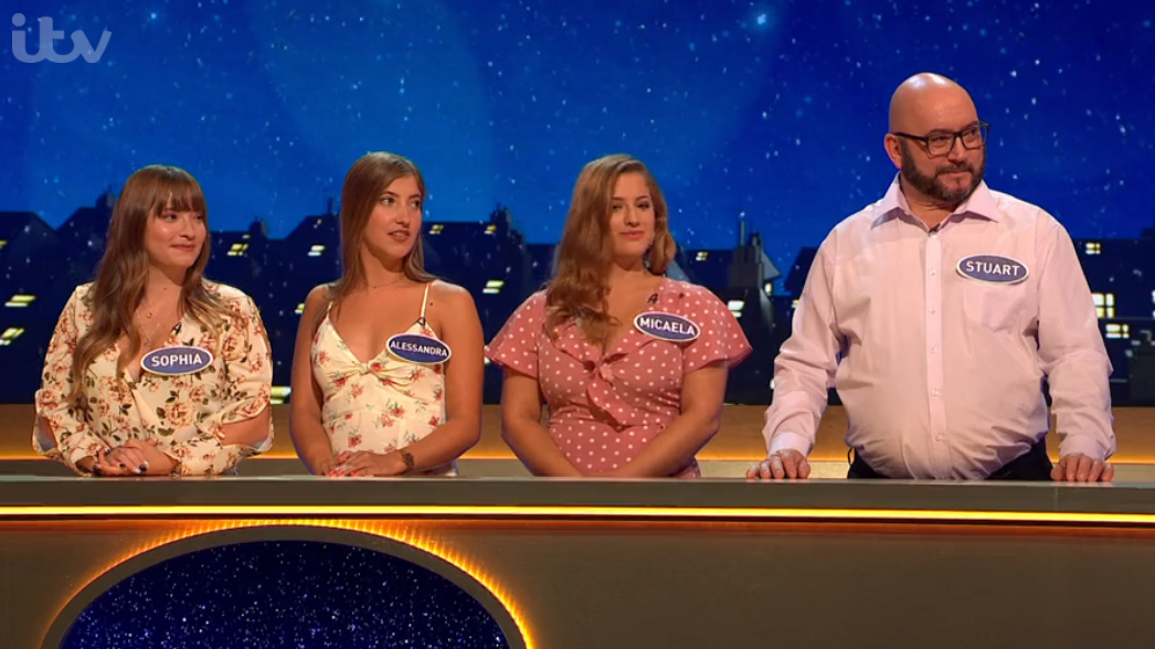 Micaela on Family Fortunes