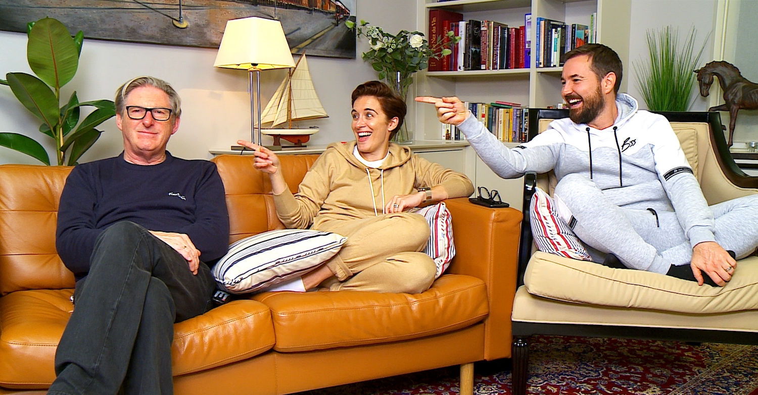 Adrian Dunbar, Vicky McClure and Martin Compston on Gogglebox