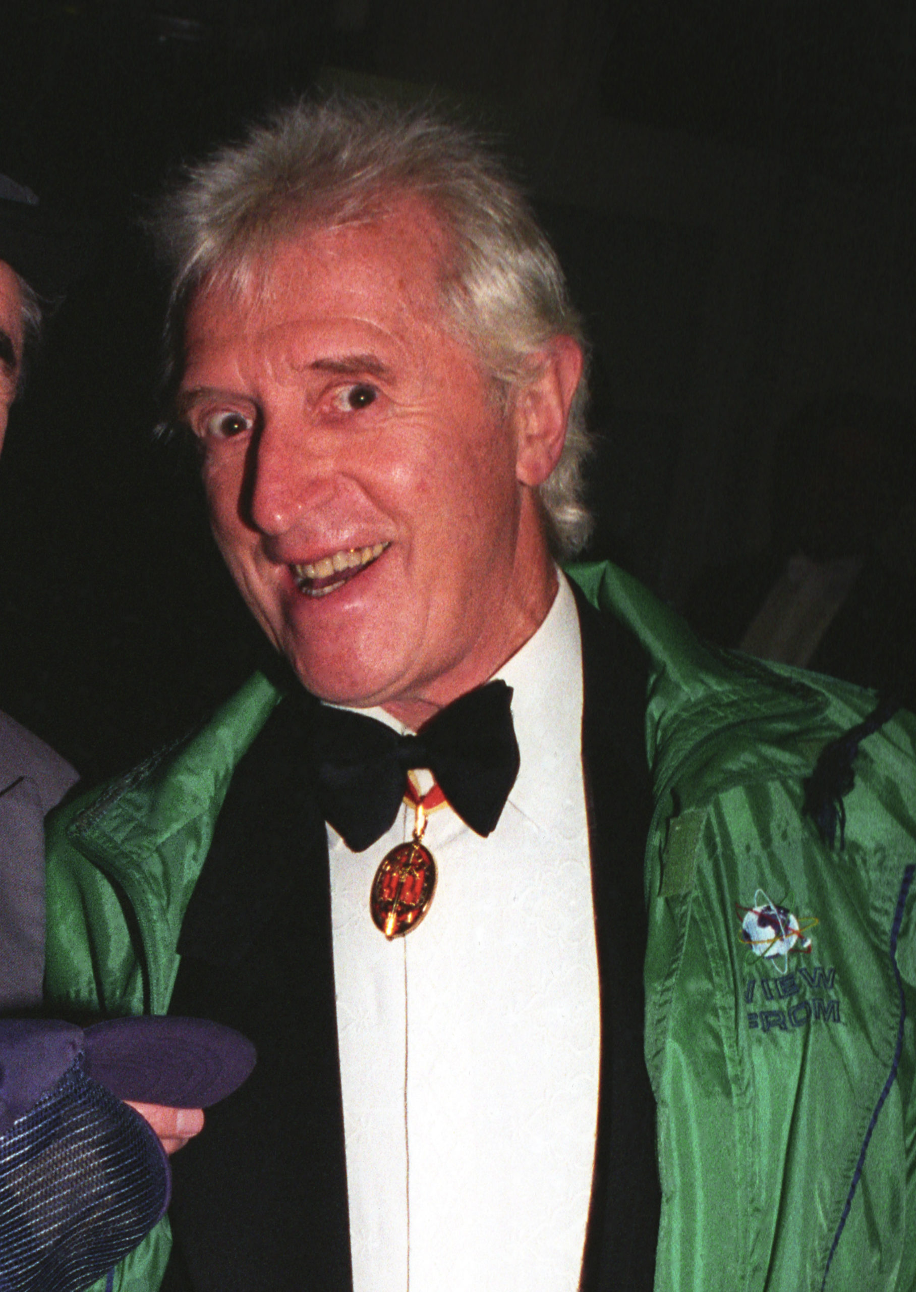 Jimmy Savile smiling before his death