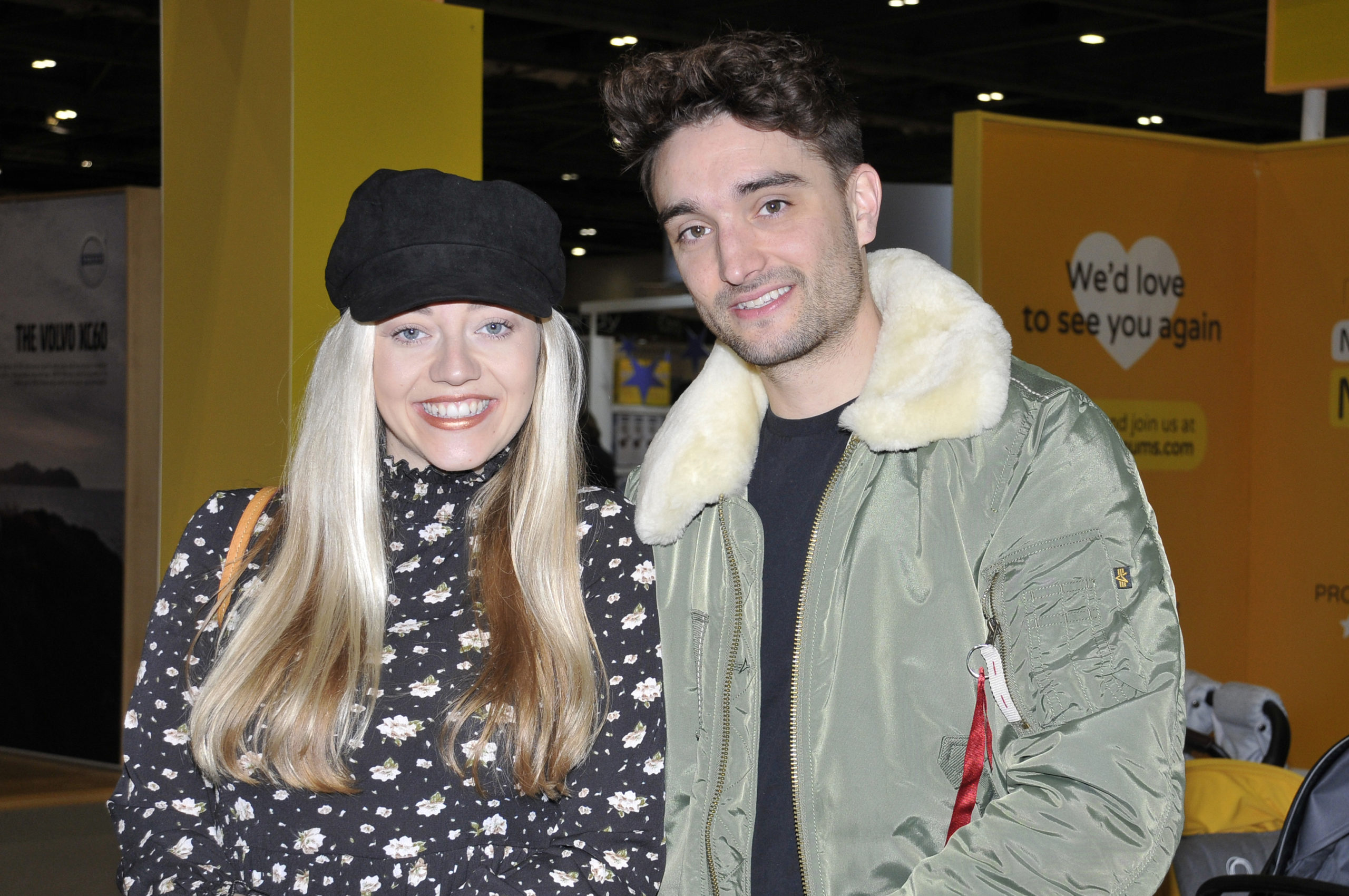 Tom Parker poses with wife Kelsey