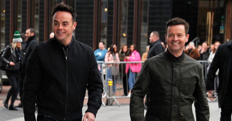 Ant and Dec smile on red carpet