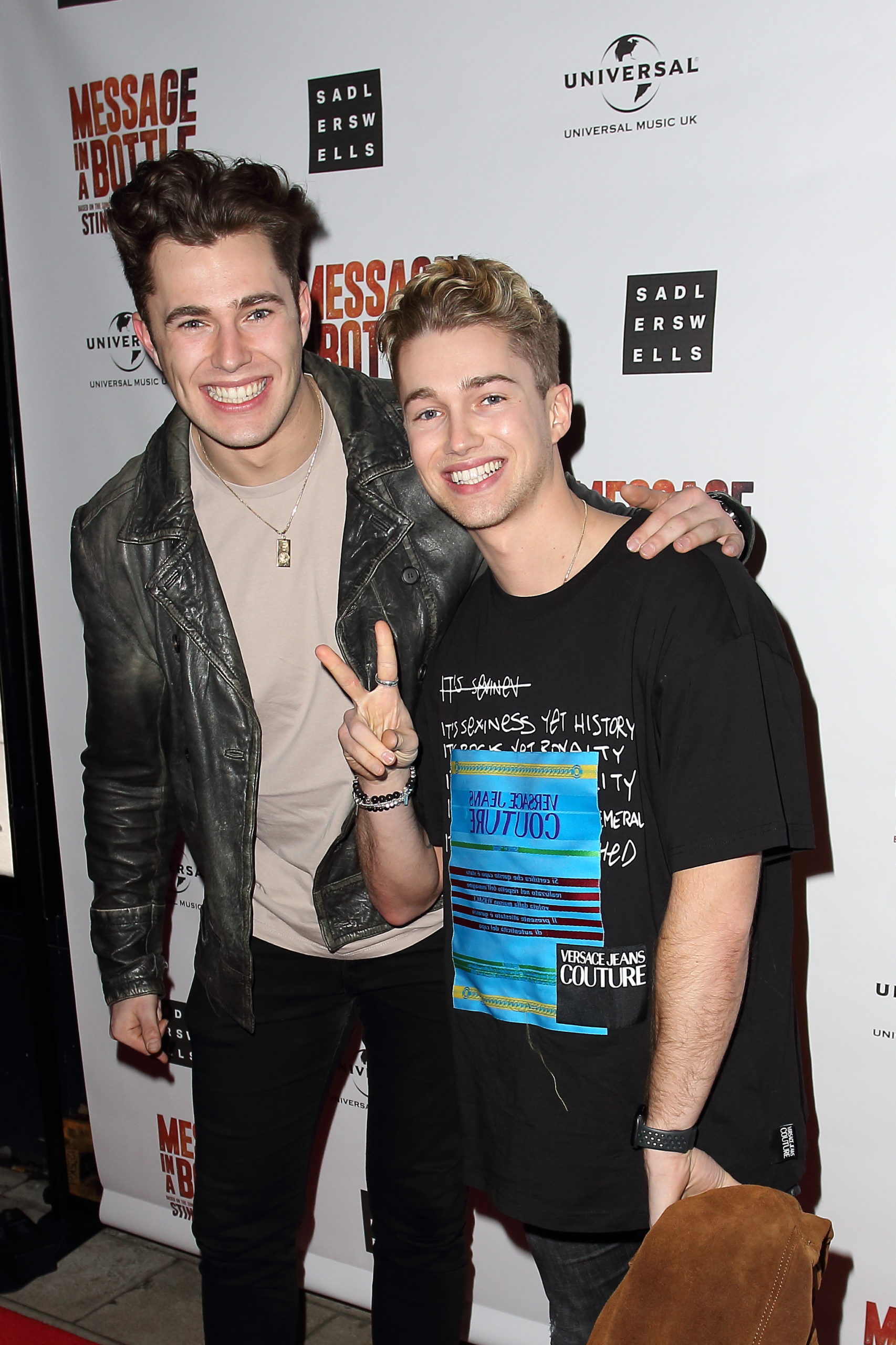 AJ and Curtis Pritchard at a press night