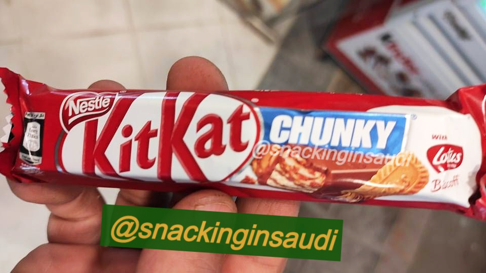 biscoff kitkat chunky bar