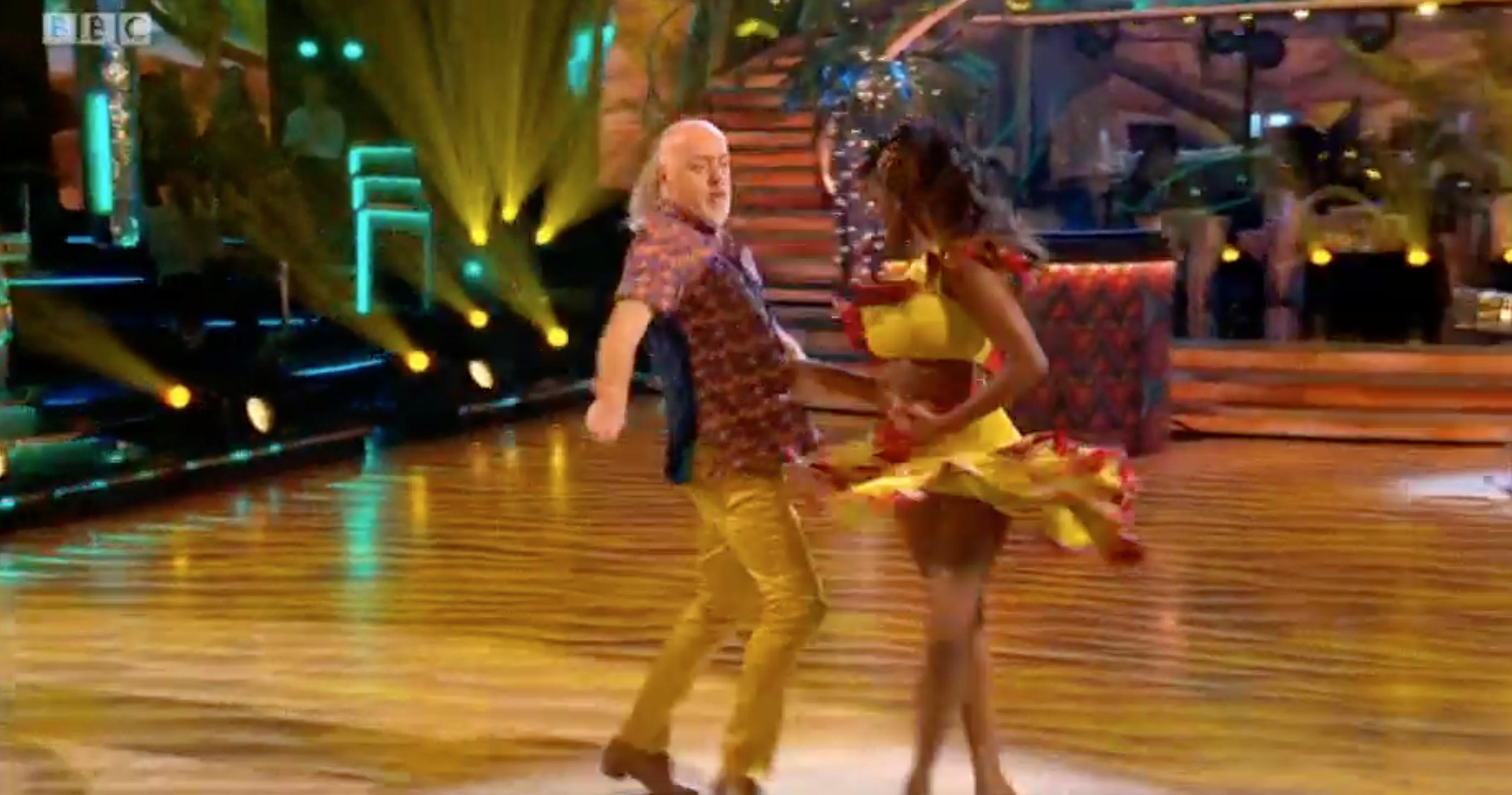 Bill Bailey and Oti Mabuse dancing