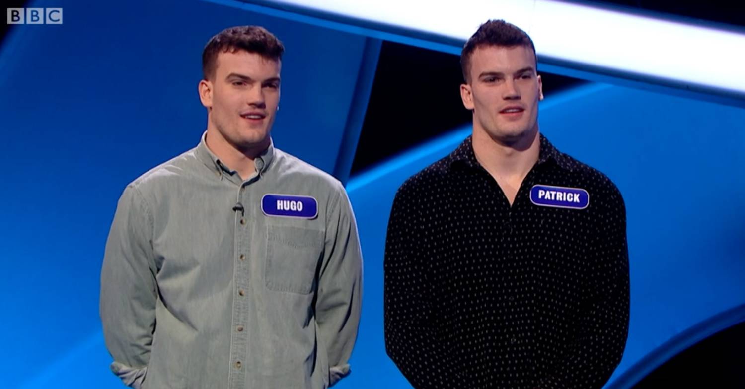 Hunky twins on Pointless