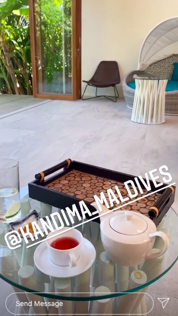 katie price on holiday in the maldives