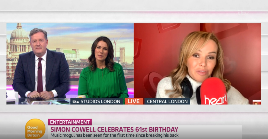 Piers Morgan and Susanna Reid talk to Amanda Holden