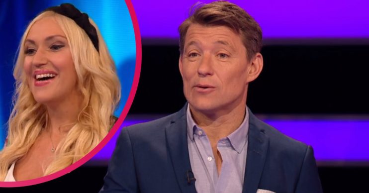 Tipping Point host Ben Shephard and contestant claire