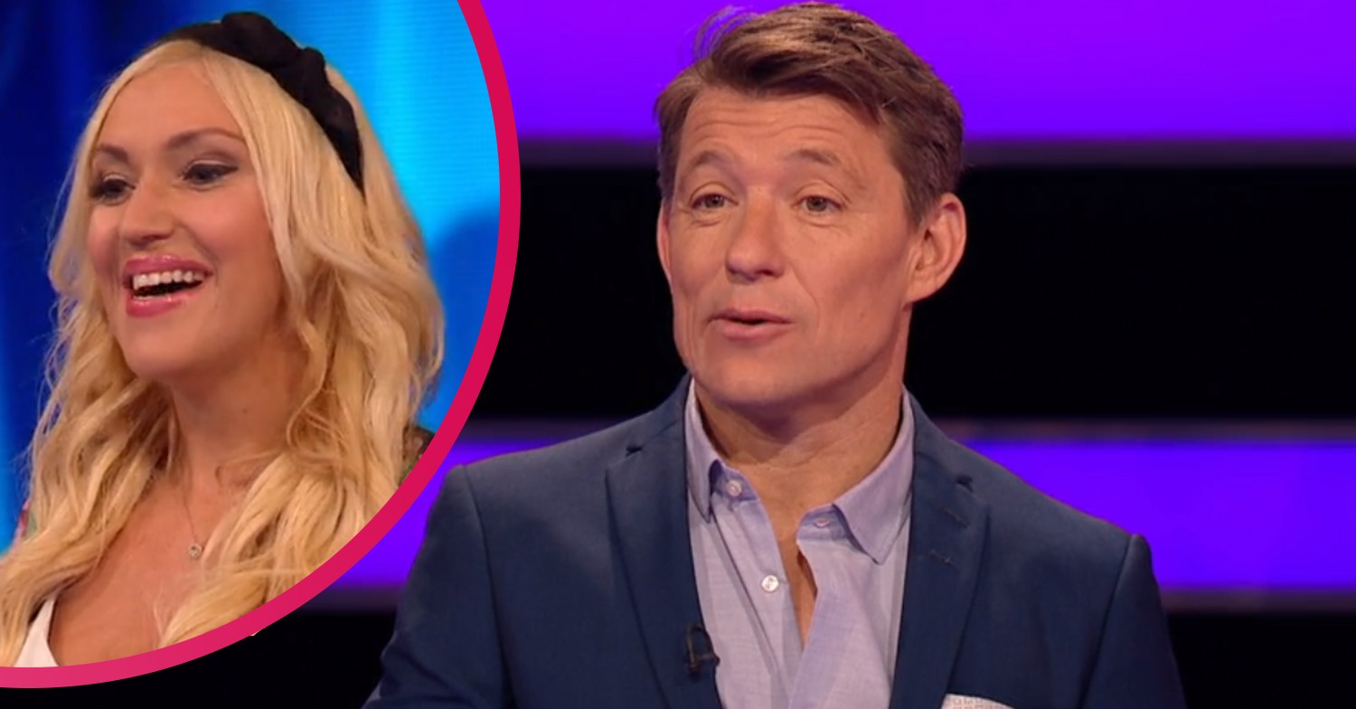 Tipping Point host Ben Shephard and contestant claire