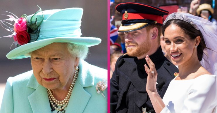 prince harry the queen meghan markle