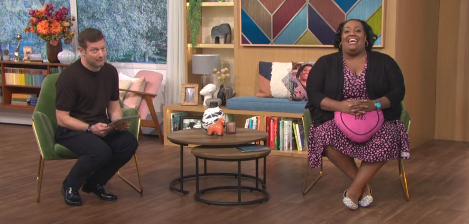 Dermot O'Leary host fashion segment on This Morning