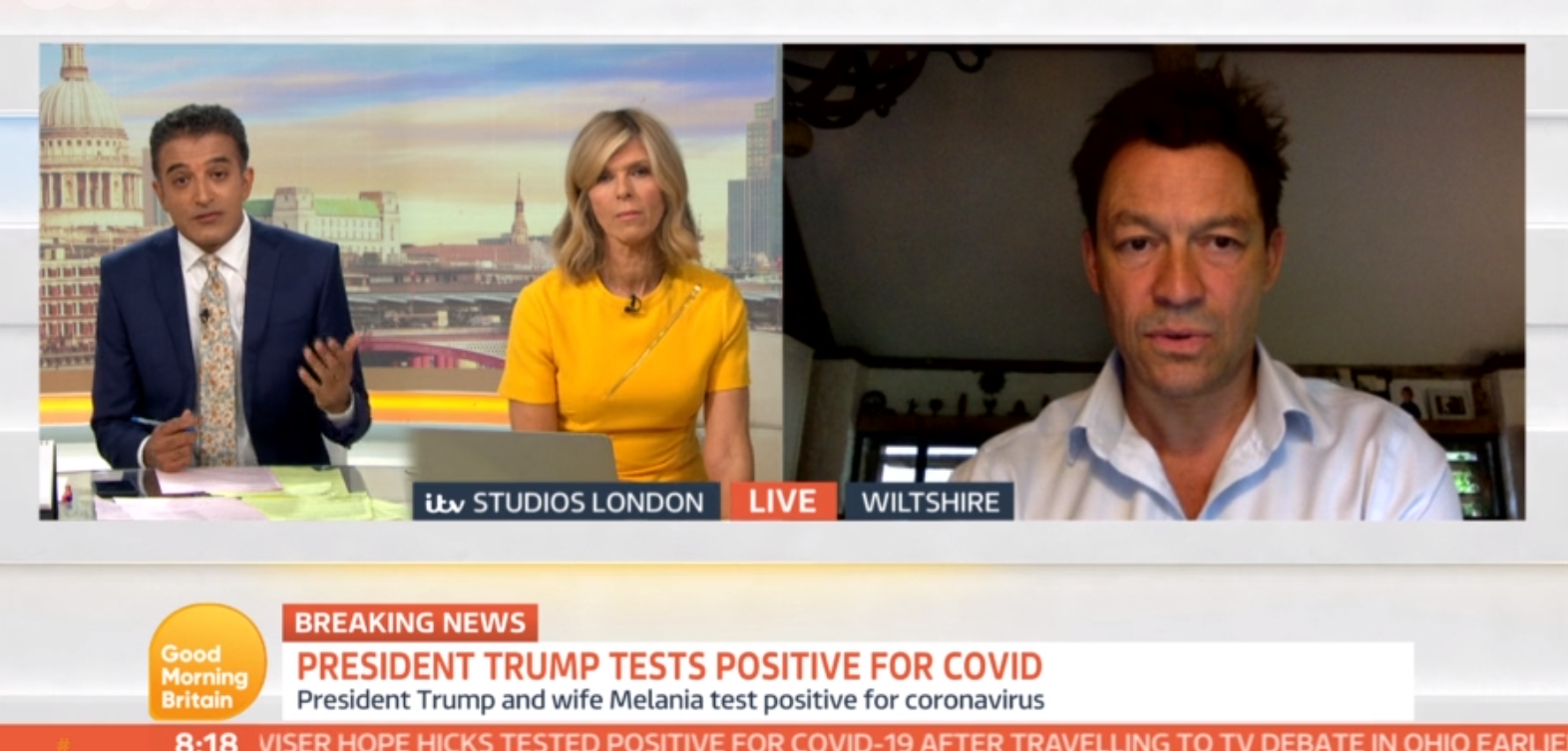 Dominic West on GMB