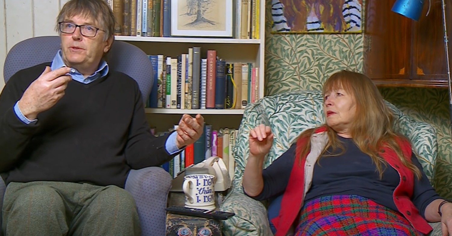 Gogglebox stars Giles and Mary