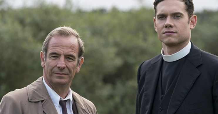 Grantchester stars Robson Green and Tom Brittney