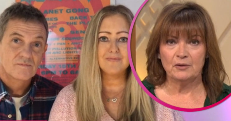 Matthew Wright and his wife on Lorraine