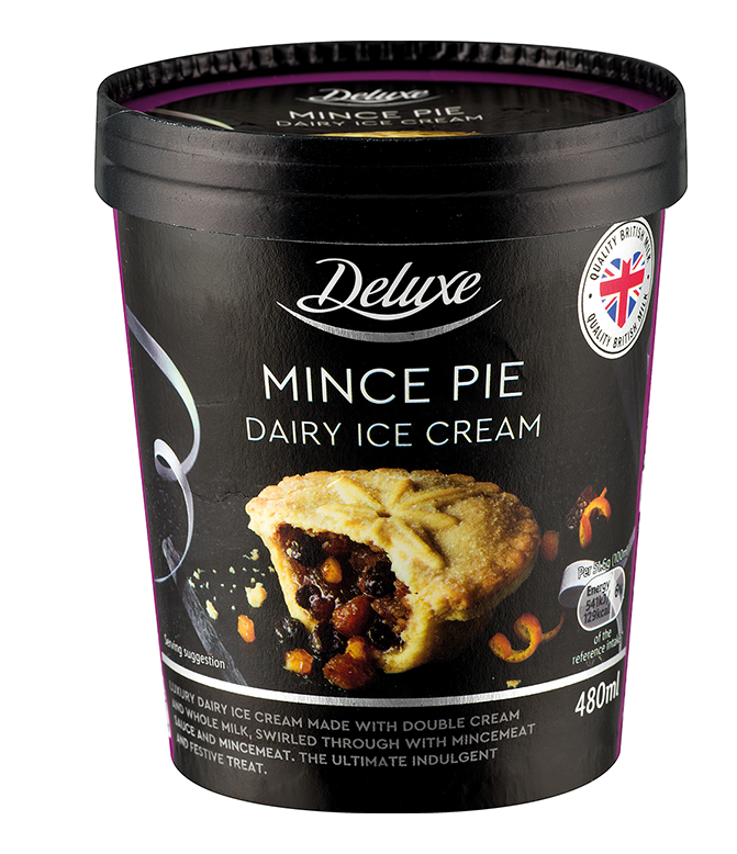 tub of mince pie ice cream from Lidl