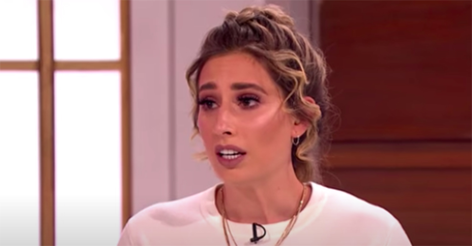 stacey solomon looking worried