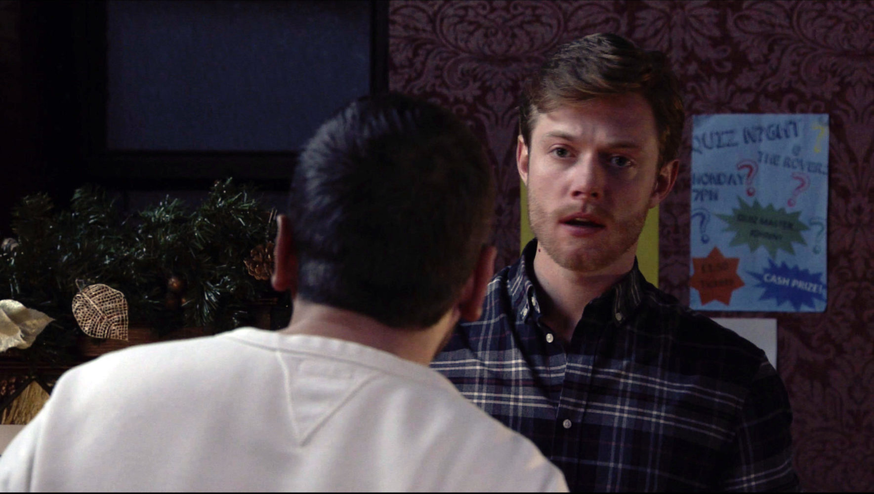 Peter accuses Daniel and Carla of being lovers in Coronation Street