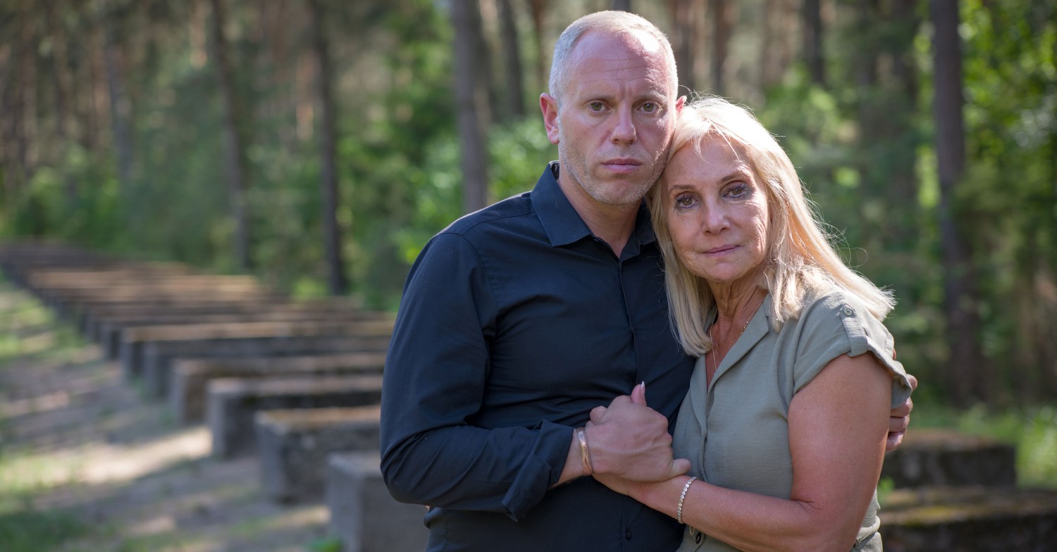 Robert Rinder and his mum