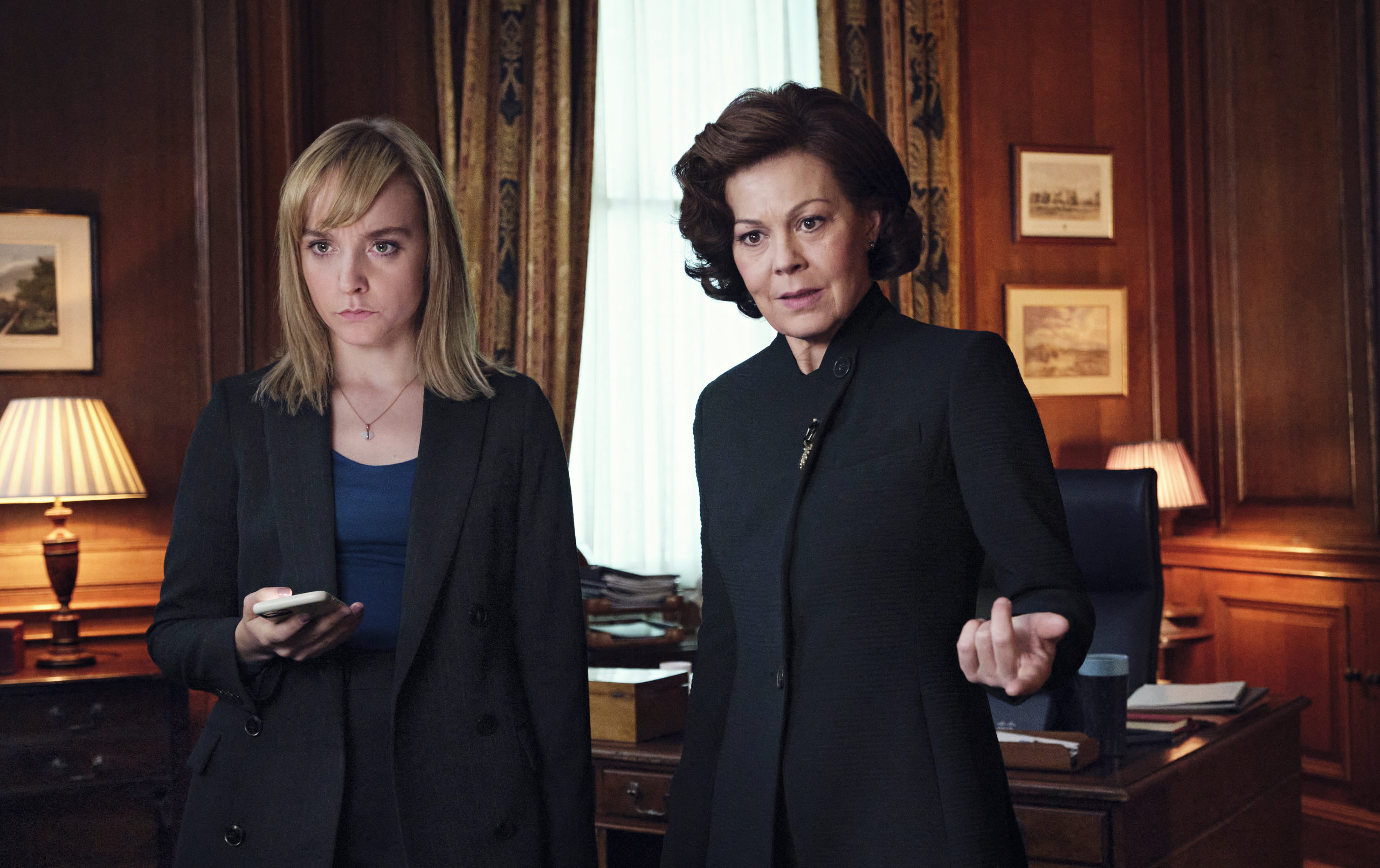Helen McCrory as PM Dawn Ellison