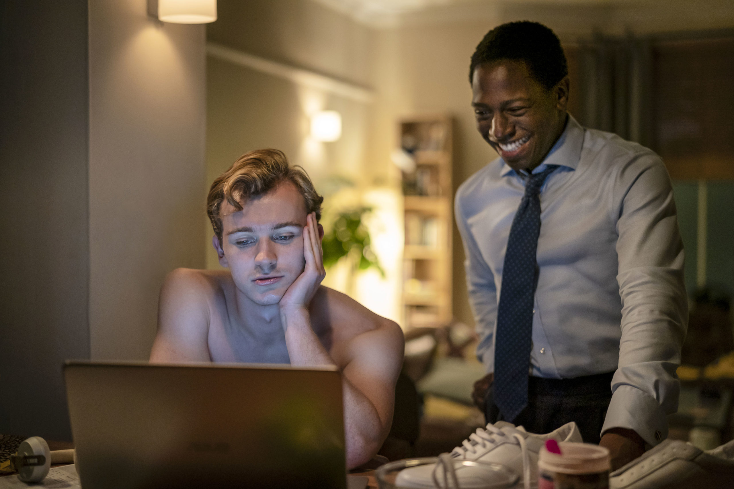 Harry Lawtey as Robert in Industry on BBC Two