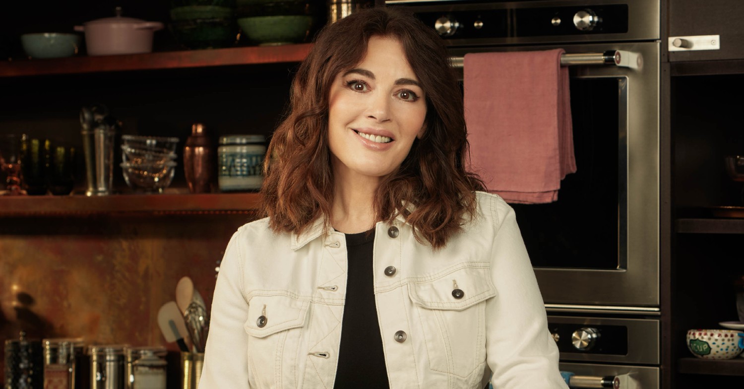 Nigella Lawson, pictured on Nigella's Cook, Eat, Repeat, has asked viewers to leave her microwave pronunciation alone