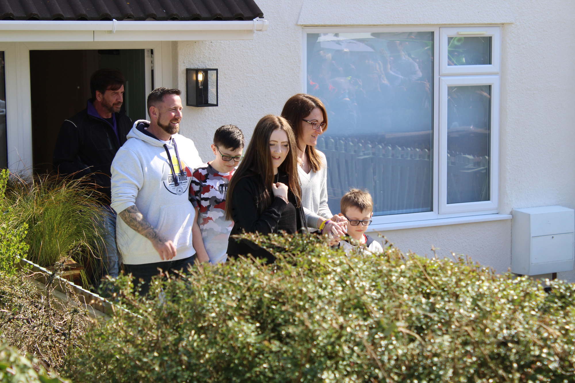 The Weston-super-Mare family with Nick Knowles on DIY SOS