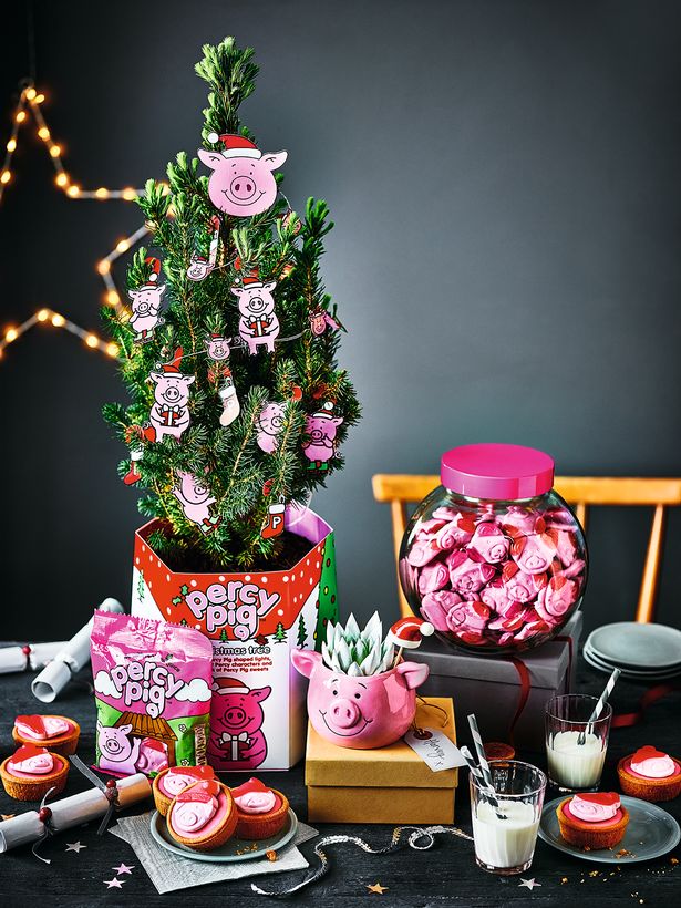 Percy Pig goodies on display