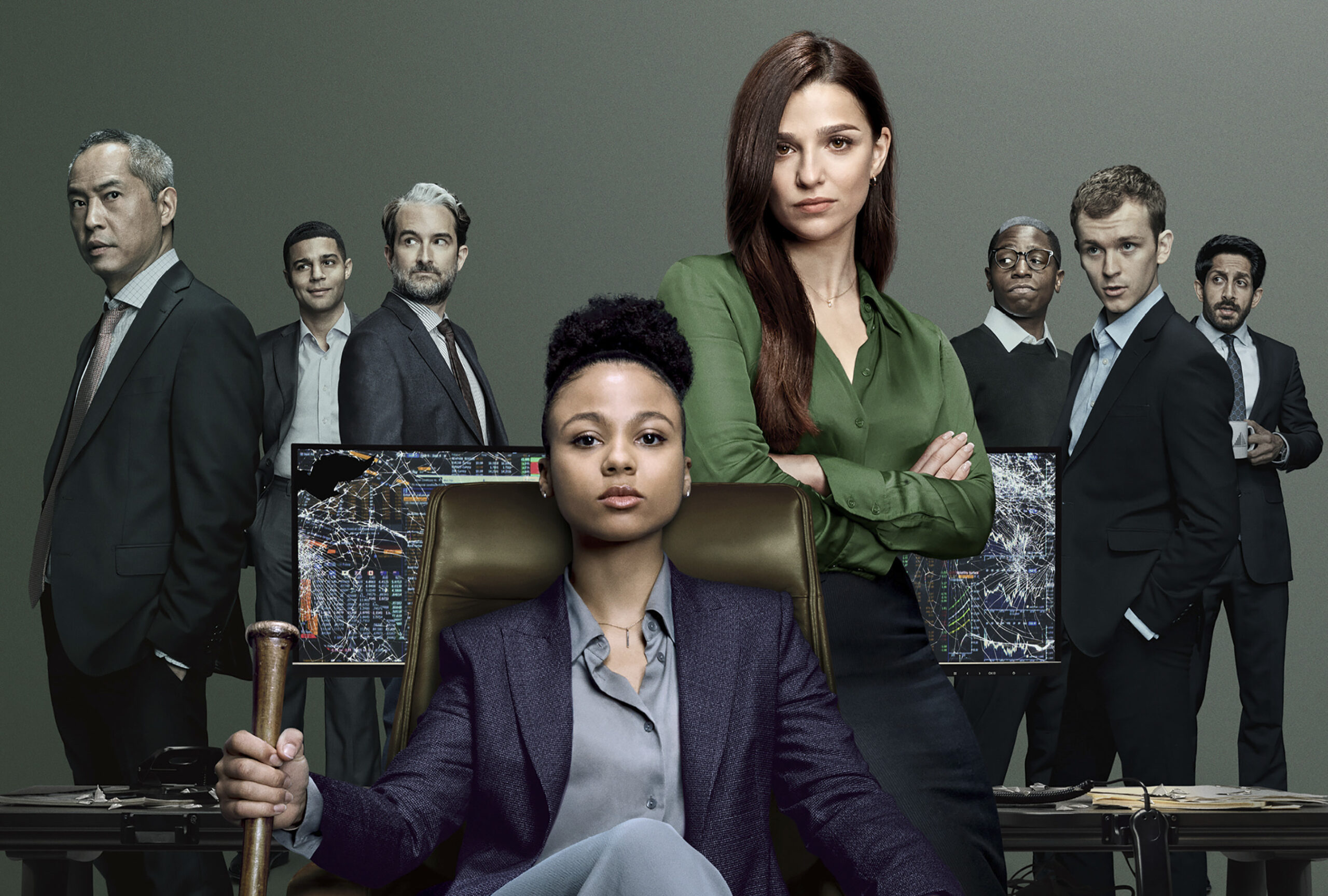 The cast of Industry series 2 pose in slick promo shot