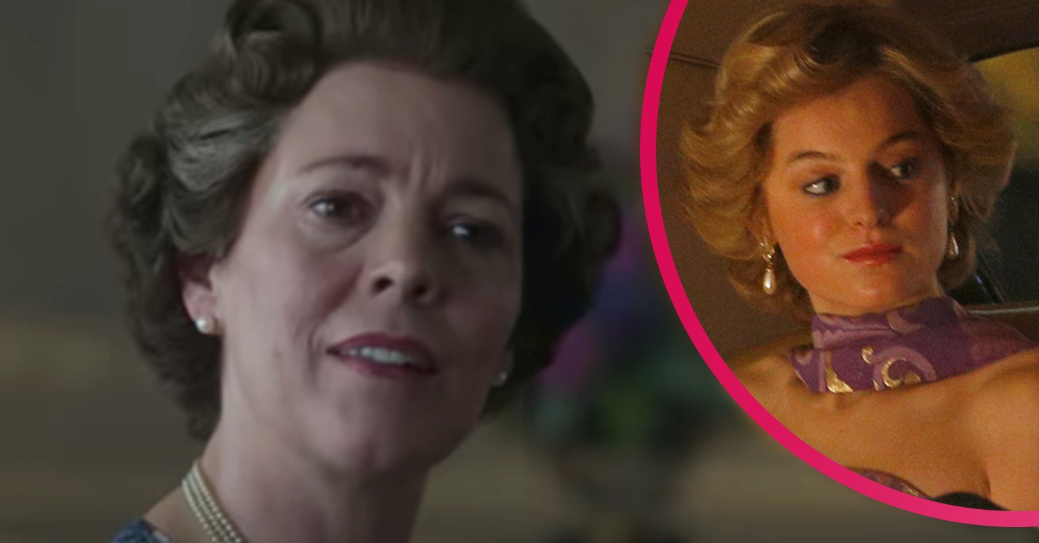 the queen and princess diana the crown