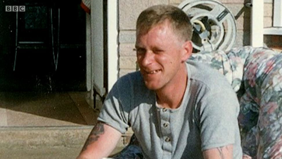 A picture of Paul, Reece's dad, on DIY SOS: The Big Build