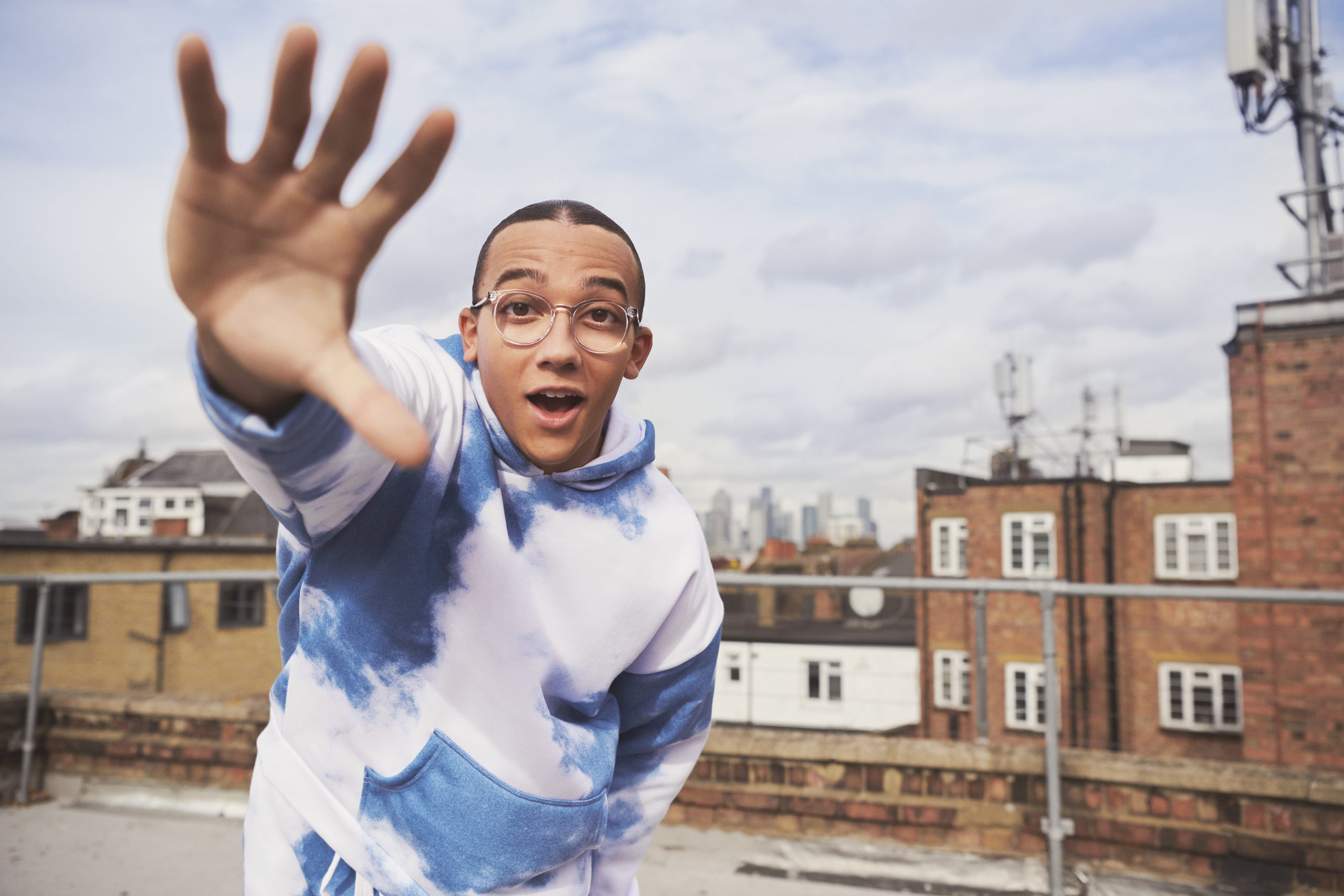 Perri Kiely in a new Glasses Direct ad campaign
