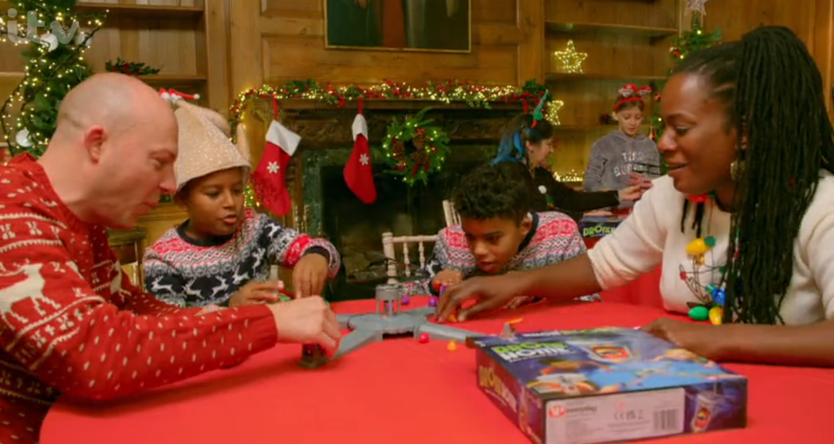 A family on How to Spend It Well at Christmas with Phillip Schofield